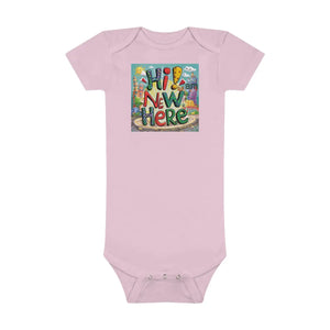 Luxe I’m New Here Baby Onesie - Cotton Snap Closure - Dipaliz - One-pieces