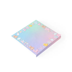Baby Shower Pastel Border Sticky Notes - Cute Nursery Icons - Dipaliz - Paper Products
