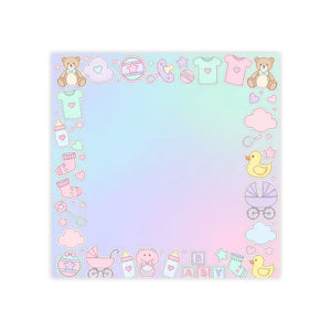 Baby Shower Pastel Note Pads - Cute Icons Sticky Notes - Dipaliz - Paper Products