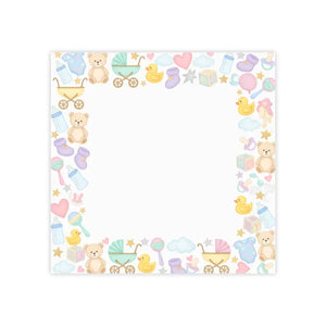 Baby Shower Note Pads - Teddy and Rubber Duck Border - Dipaliz - Paper Products