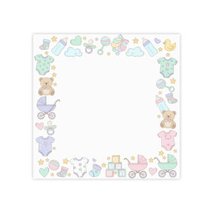 Pastel Baby Sticky Notes - Teddy Bears and Nursery - Dipaliz