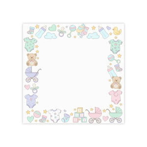 Pastel Baby Sticky Notes - Teddy Bears and Nursery - Dipaliz