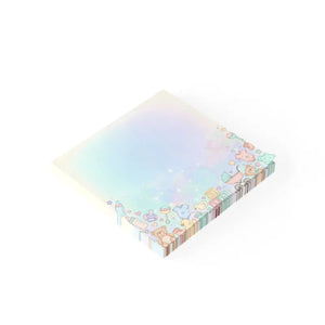 Pastel Nursery Sticky Notes - Baby Shower Rainbow Cloud Design - Dipaliz - Paper Products