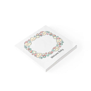 Pastel Nursery Sticky Notes - Rainbow Cloud Gift Tags - Dipaliz
