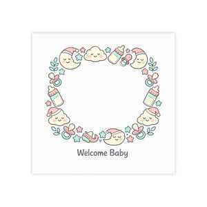 Pastel Nursery Sticky Notes - Rainbow Cloud Gift Tags - Dipaliz