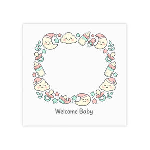 Pastel Nursery Sticky Notes - Rainbow Cloud Gift Tags - Dipaliz