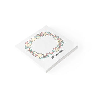 Pastel Nursery Sticky Notes - Rainbow Cloud Gift Tags - Dipaliz