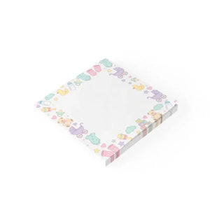 Baby Shower Sticky Notes - Pastel Icons Design - Dipaliz - 3’’ x / White - Paper Products