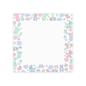 Pastel Baby Icons Sticky Notes - Shower Post-its - Dipaliz - Paper Products