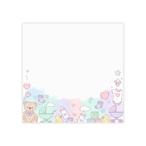 Pastel Baby Shower Sticky Notes - Nursery Icon Note Pads - Dipaliz - Paper Products