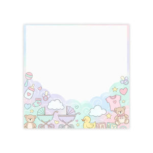 Baby Shower Sticky Notes - Pastel Nursery Design - Dipaliz - Paper Products