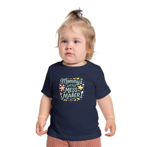 Soft Mess Maker Cute Toddler Tee - Cotton Playtime - Dipaliz - T-shirts