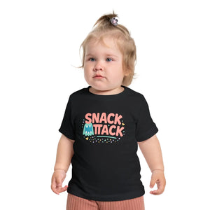 Soft Cotton Baby Tee - Snack Attack Cute Monster - Dipaliz - T-shirts