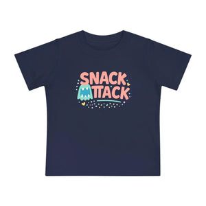Soft Cotton Baby Tee - Snack Attack Cute Monster - Dipaliz - T-shirts