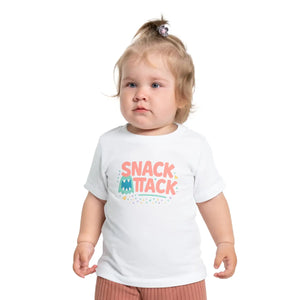Soft Cotton Baby Tee - Snack Attack Cute Monster - Dipaliz - T-shirts