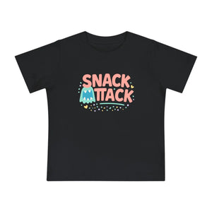 Soft Cotton Baby Tee - Snack Attack Cute Monster - Dipaliz - T-shirts