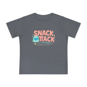 Soft Cotton Baby Tee - Snack Attack Cute Monster - Dipaliz - T-shirts