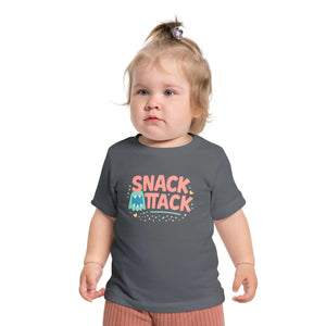 Soft Cotton Baby Tee - Snack Attack Cute Monster - Dipaliz - T-shirts
