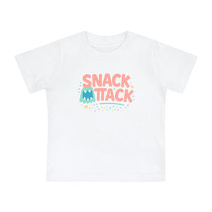 Soft Cotton Baby Tee - Snack Attack Cute Monster - Dipaliz - T-shirts
