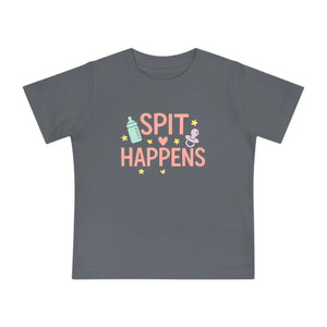 Cute Pastel Baby Bodysuit Tee - Spit Happens Cotton - Dipaliz - Kids Clothes