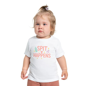 Cute Pastel Baby Bodysuit Tee - Spit Happens Cotton - Dipaliz - Kids Clothes
