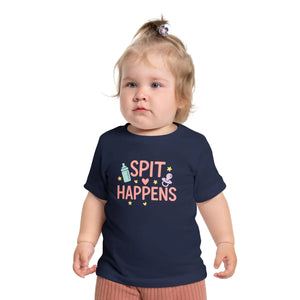 Cute Pastel Baby Bodysuit Tee - Spit Happens Cotton - Dipaliz - Kids Clothes