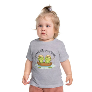 Soft Cotton Baby Tee - Awesome Frog Fishing - Dipaliz - T-shirts