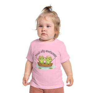 Soft Cotton Baby Tee - Awesome Frog Fishing - Dipaliz - T-shirts