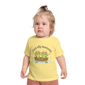Soft Cotton Baby Tee - Awesome Frog Fishing - Dipaliz - T-shirts