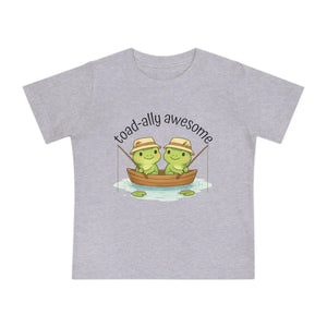 Soft Cotton Baby Tee - Awesome Frog Fishing - Dipaliz - T-shirts