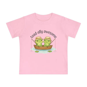 Soft Cotton Baby Tee - Awesome Frog Fishing - Dipaliz - T-shirts