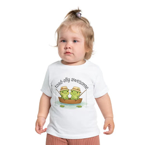 Soft Cotton Baby Tee - Awesome Frog Fishing - Dipaliz - T-shirts