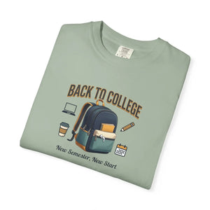 Back to College T‑shirt, Backpack & Study Essentials Tee - T-shirts