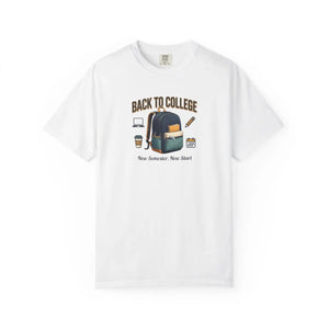 Back to College T‑shirt, Backpack & Study Essentials Tee - T-shirts