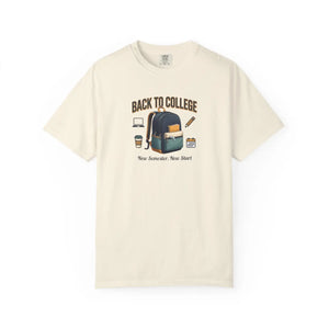 Back to College T‑shirt, Backpack & Study Essentials Tee - T-shirts