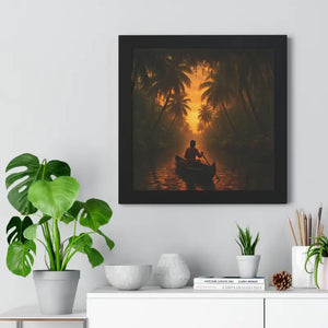 Kerala’s Backwaters Gallery Canvas - Framed Horizontal Print - Dipaliz - Prints