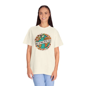 Earth Day Apparel Garment-dyed Tee - Eco-friendly Casual Wear - Dipaliz - T-shirts