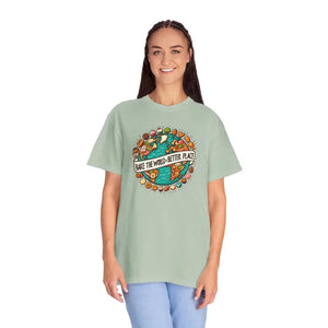 Earth Day Apparel Garment-dyed Tee - Eco-friendly Casual Wear - Dipaliz - T-shirts