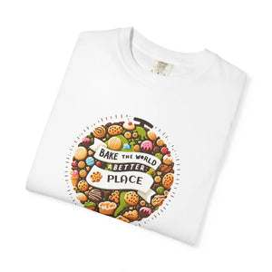 Unisex Garment-dyed Tee - Bake the World Design - Dipaliz - T-shirts