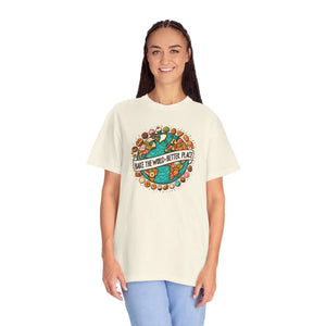 Eco Garment-dyed Tee - Bake the World Earth Day - Dipaliz - T-shirts