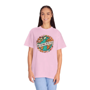 Eco Garment-dyed Tee - Bake the World Earth Day - Dipaliz - T-shirts