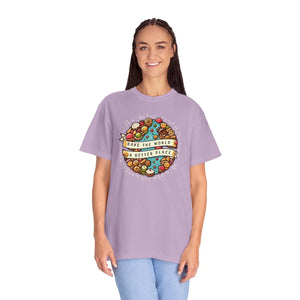 Vibrant Unisex Garment-dyed Tee - Fun Baking Design - Dipaliz - T-shirts