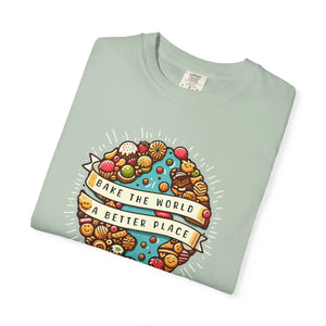 Vibrant Unisex Garment-dyed Tee - Fun Baking Design - Dipaliz - T-shirts