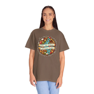 Vibrant Unisex Garment-dyed Tee - Fun Baking Design - Dipaliz - T-shirts