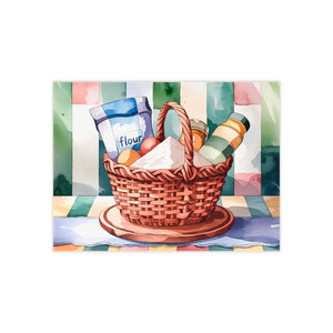 Baking Ingredients Ceramic Photo Tile – 6x6 - Dipaliz - Wall Tiles