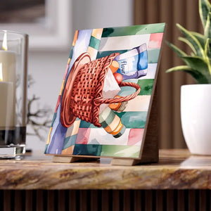 Baking Ingredients Ceramic Photo Tile Kitchen Wall Decor - Dipaliz - Tiles