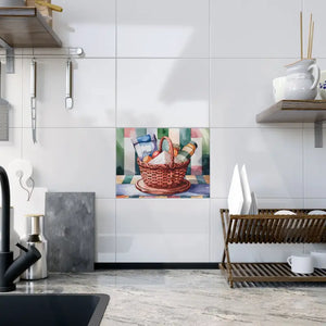 Baking Ingredients Ceramic Photo Tile Kitchen Wall Decor - Dipaliz - 6’’ × 8’’ / Glossy - Tiles