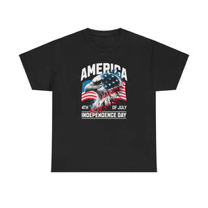 Unisex Deluxe Independence Day Bald Eagle Tee - Dipaliz - T-shirts