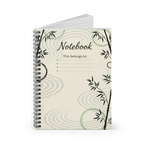 Bamboo Zen Spiral Notebook - Ruled Journal for Calm Focus - Dipaliz - one Size - Paper Products