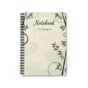 Bamboo Zen Spiral Notebook - Ruled Journal for Calm Focus - Dipaliz - one Size - Paper Products